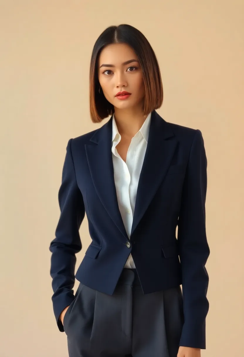 30 Lob Haircuts with Layers for a Modern Look - 7. Sleek and Straight Lob