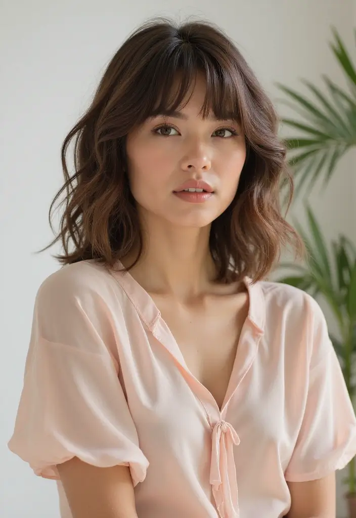 30 Medium Haircuts for Wavy Hair That Are Easy - 2. Wavy Shag