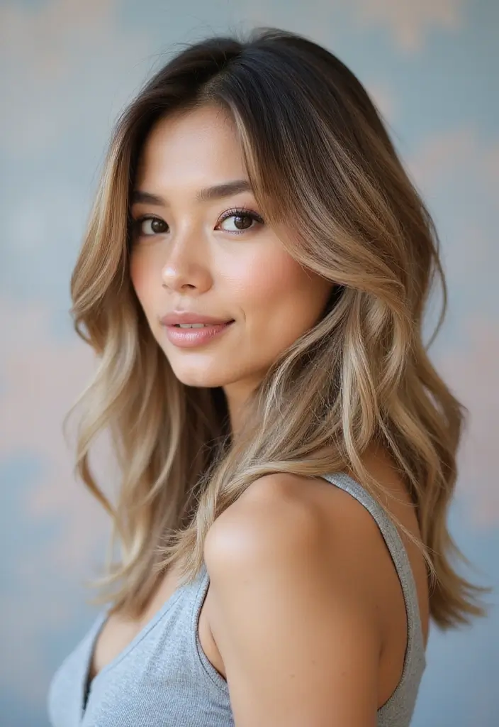 30 Medium Haircuts for Wavy Hair That Are Easy - 28. Long Layered Bob