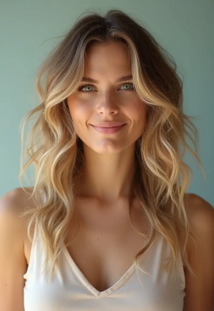 30 Medium Haircuts for Wavy Hair That Are Easy - 9. Messy Waves