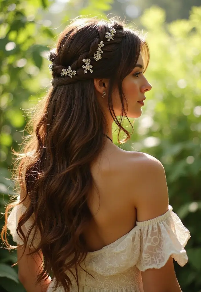 30 Stunning Hairstyles Prom Looks for Your Special Night - 30. Enchanted Waterfall Braid