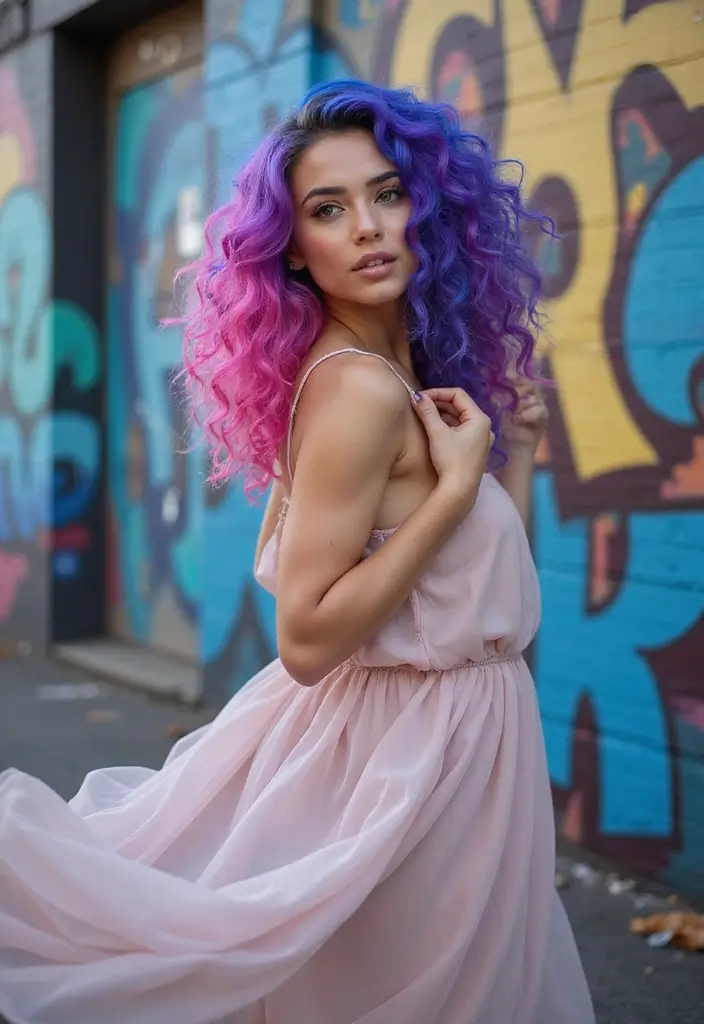 30 Trendy Hairstyles Medium Length Hair Lovers Should Know - 16. Artistic Color Accents