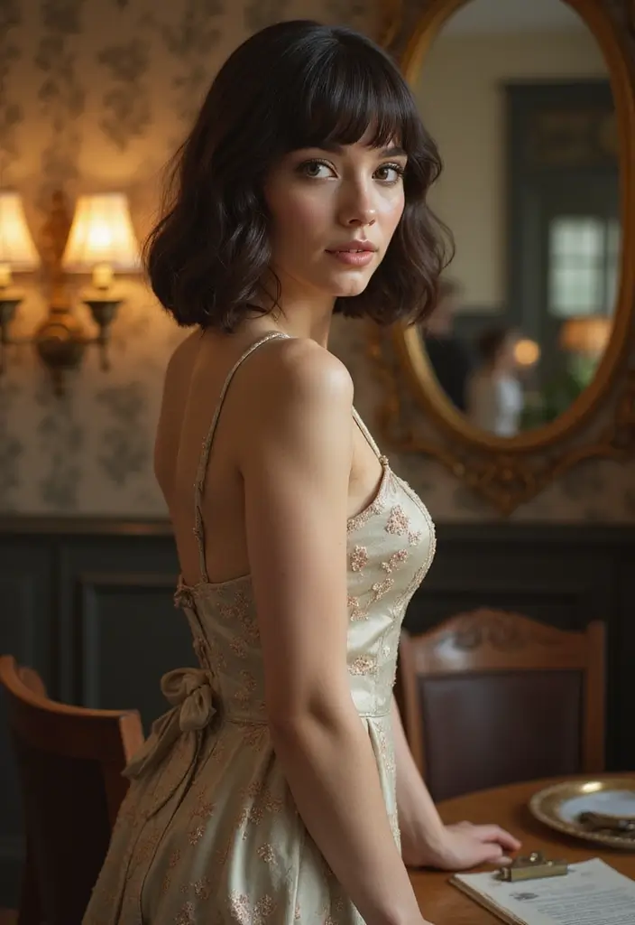 30 Trendy Hairstyles for Short Hair You’ll Love - 13. Vintage Inspired Bob with Bangs