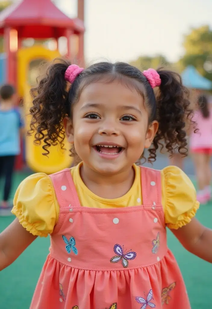 31 Hair Styles Curly That Enhance Your Natural Texture - 4. Twisted Curly Pigtails