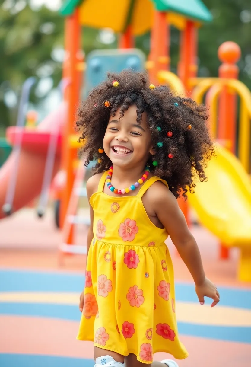 31 Hair Styles Curly That Enhance Your Natural Texture - 8. Curls with Beads