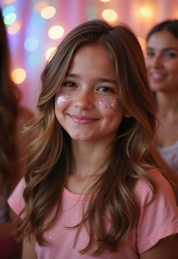 31 Hair Styles Cute Ideas Everyone Will Love - 14. Glitter Hair Gel