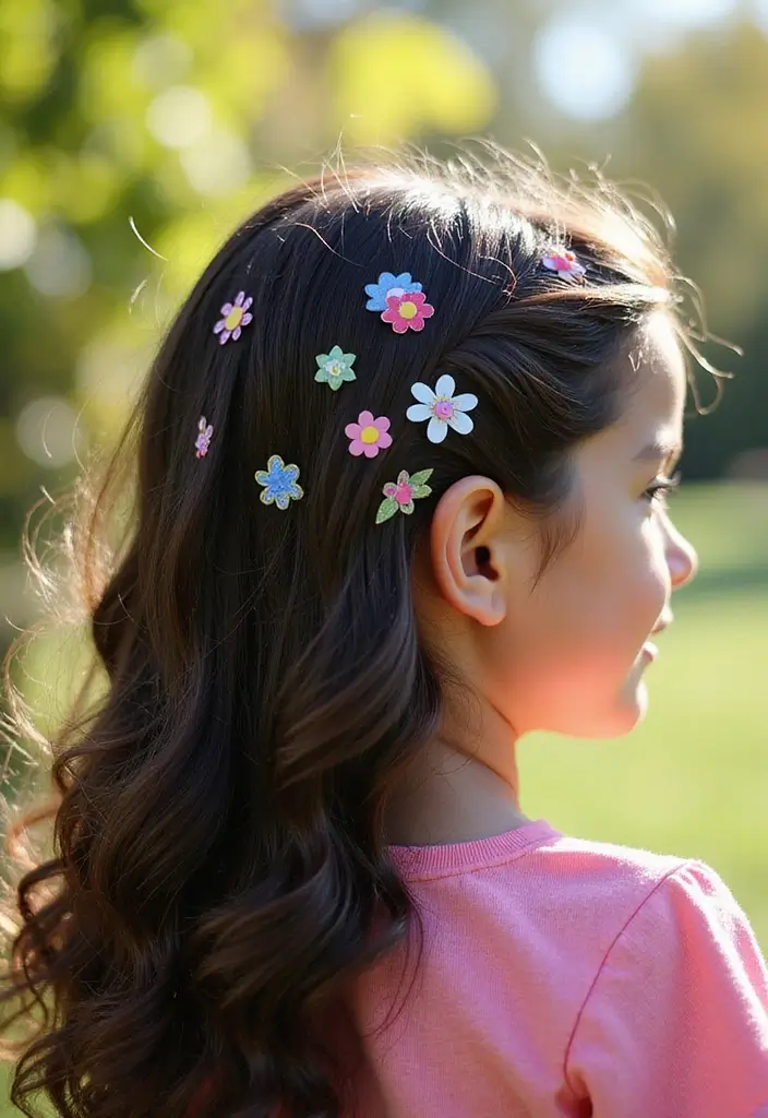 31 Hair Styles Cute Ideas Everyone Will Love - 28. Decorative Hair Stickers