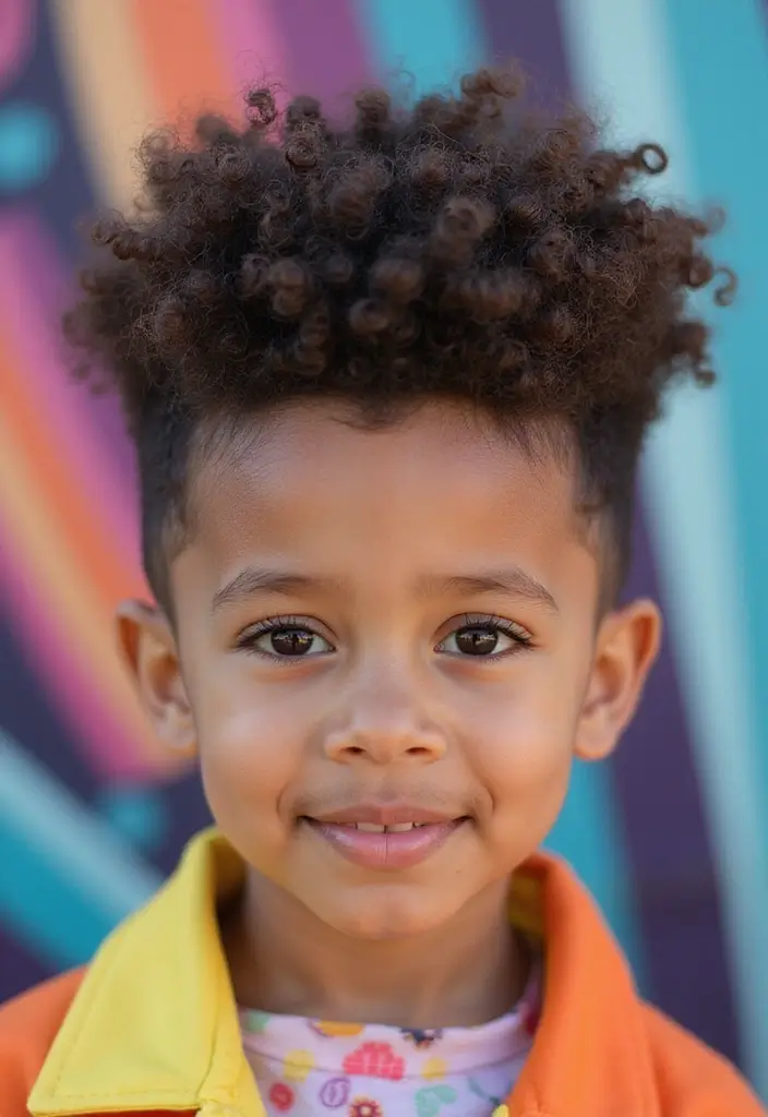31 Haircut Curly Hair Styles to Embrace Your Curls - 18. Curly Pompadour