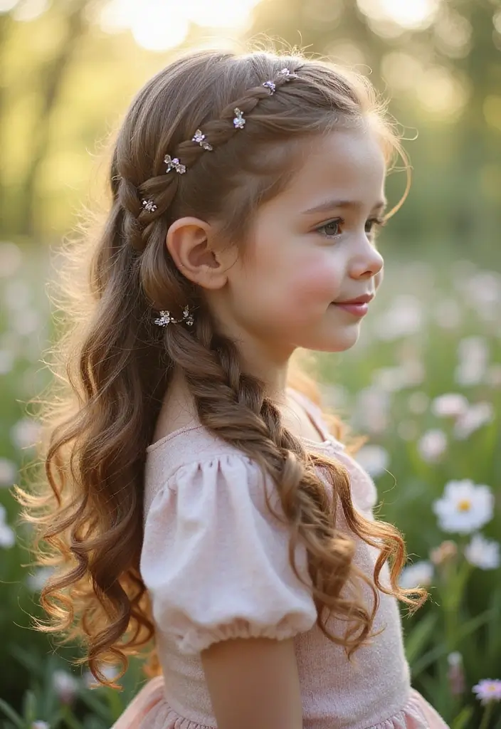 31 Haircut Curly Hair Styles to Embrace Your Curls - 20. Curly Waterfall Braid
