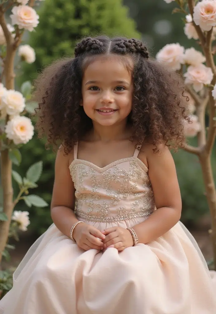 31 Haircut Curly Hair Styles to Embrace Your Curls - 21. Curly Crown Braid
