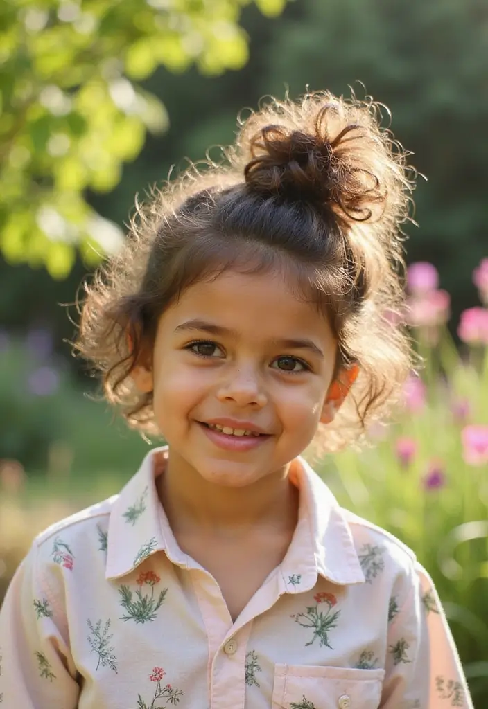 31 Haircut Curly Hair Styles to Embrace Your Curls - 24. Curly Messy Bun