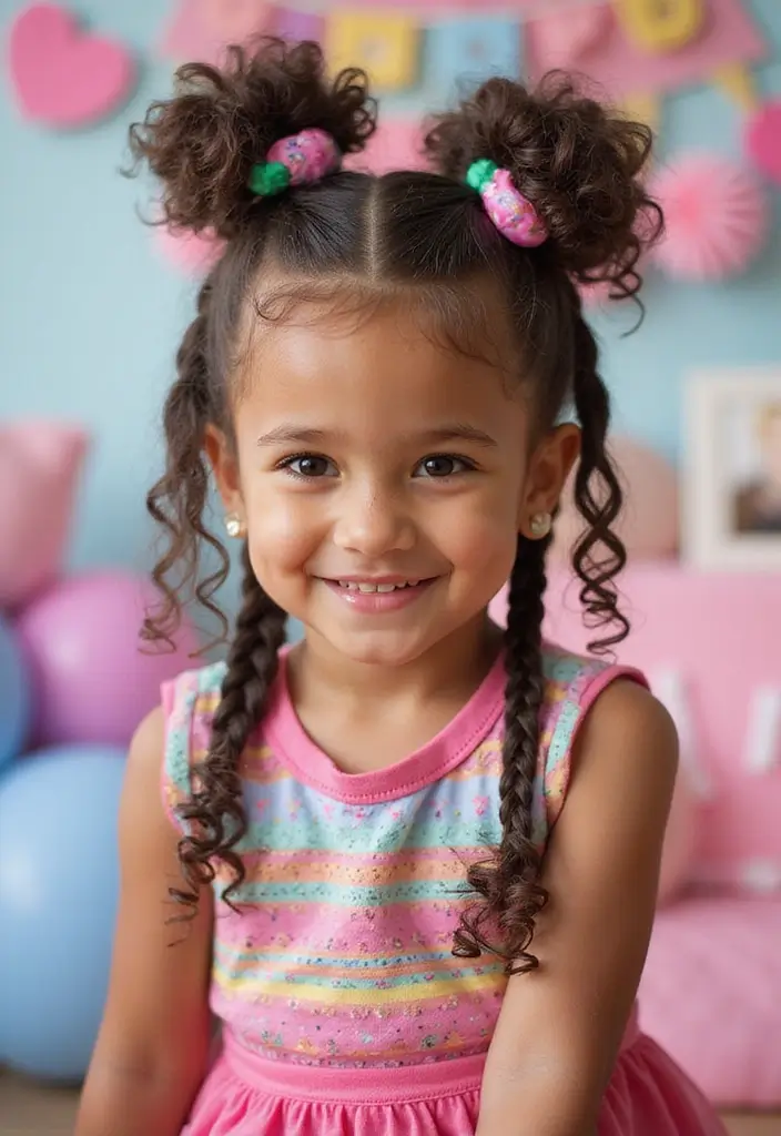31 Haircut Curly Hair Styles to Embrace Your Curls - 30. Curly Heart Braid