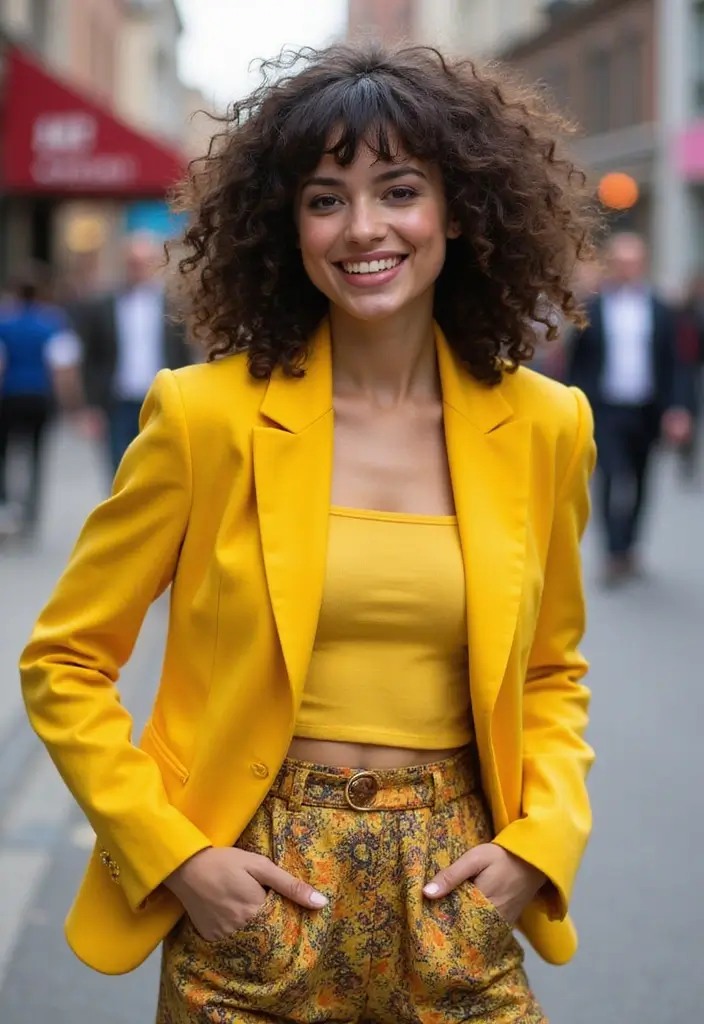 31 Haircut Ideas That Suit Every Face Shape - 23. Curly Bangs for Square Faces