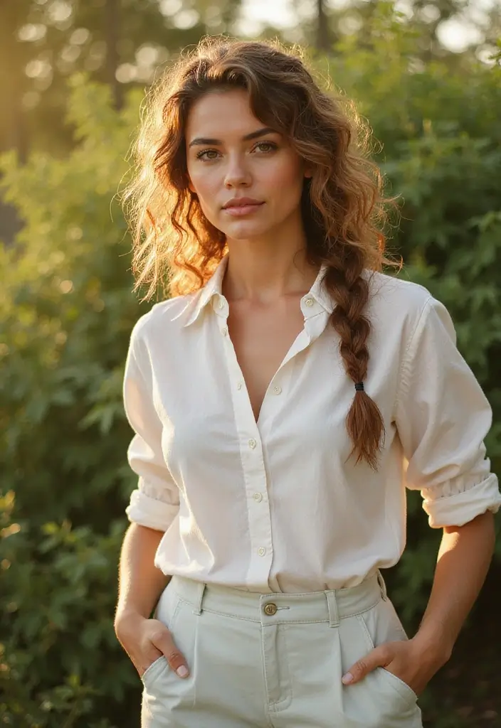 31 Haircut Thick Hair Styles to Manage Volume - 22. Braided Ponytail