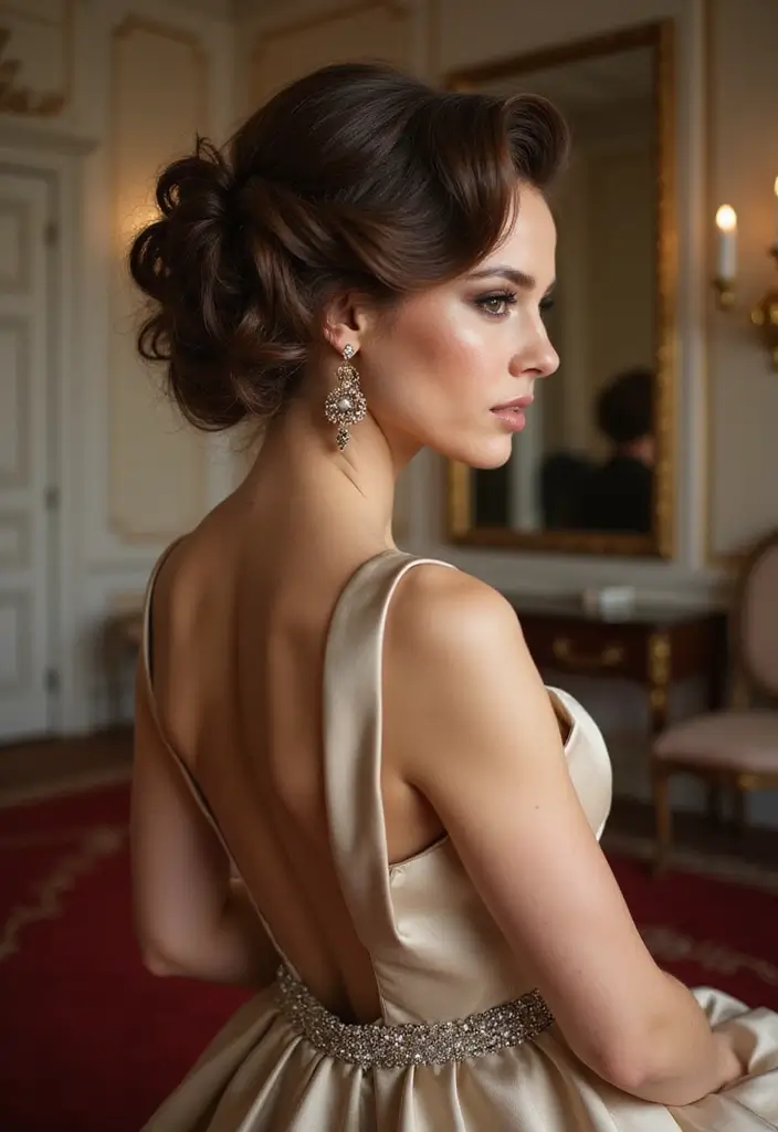 31 Haircut Thick Hair Styles to Manage Volume - 31. The Glamorous Updo