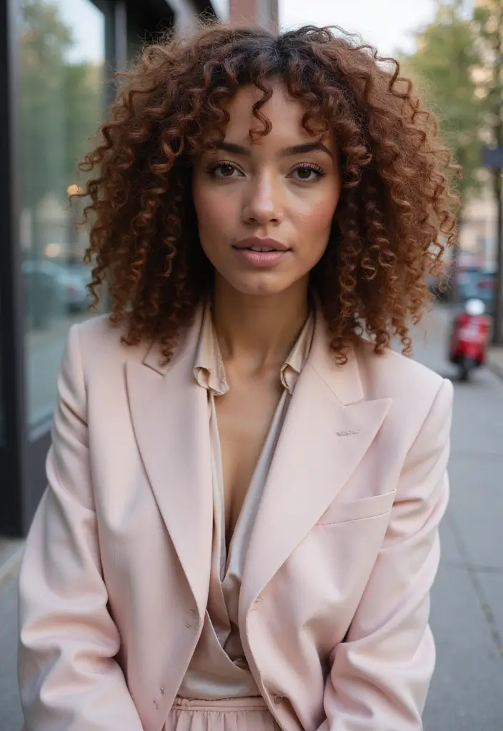 31 Haircut Thick Hair Styles to Manage Volume - 4. The Curly Lob