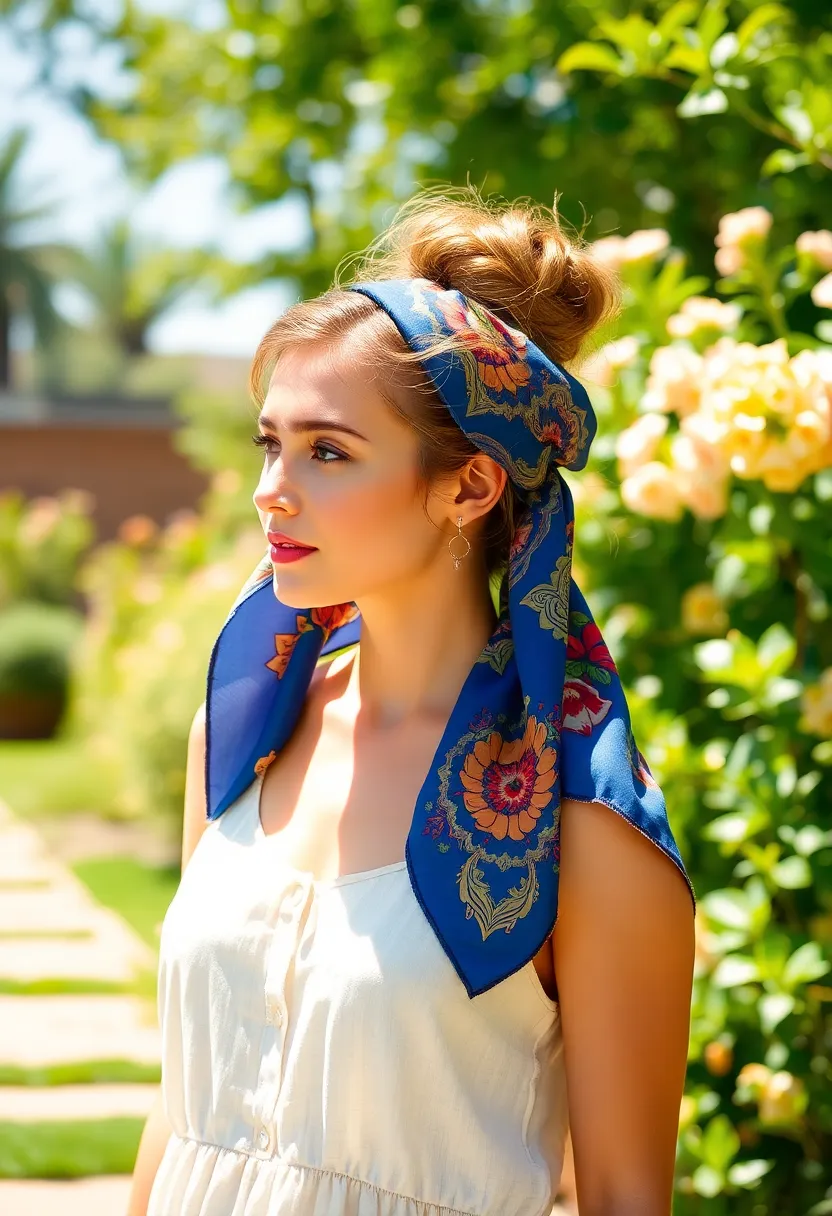 31 Hairstyles Easy Enough for Every Day Wear - 17. Scarf Bun