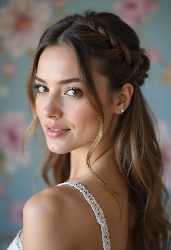 31 Hairstyles Natural Hair Styles to Try Today - 24. Half-Up Braid