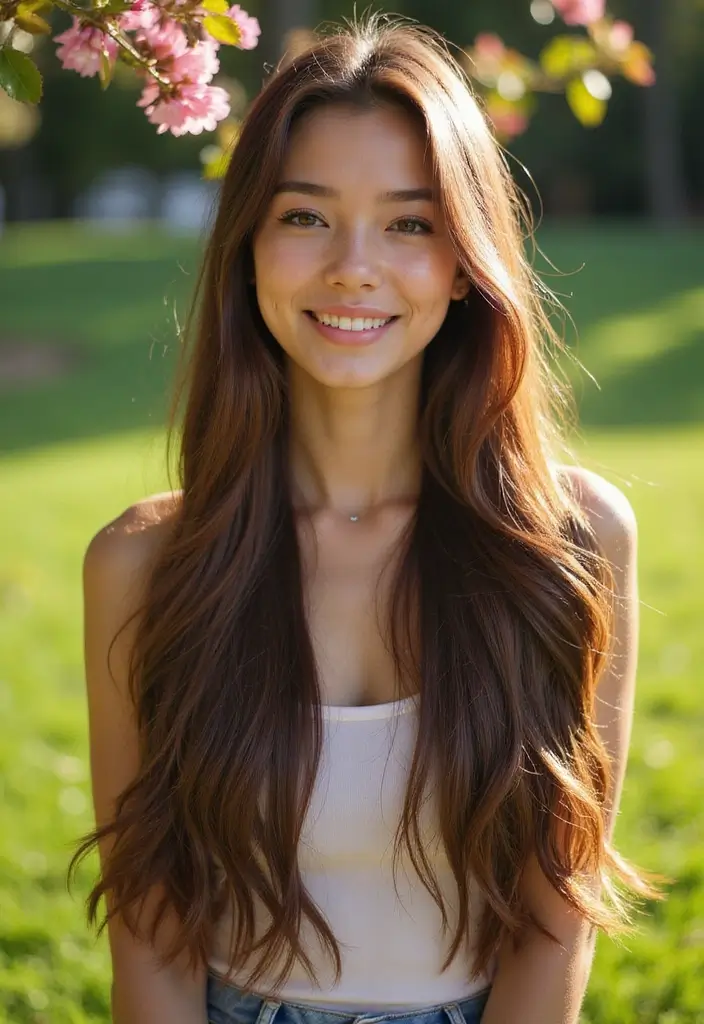 31 Hairstyles for Thin Hair Kids That Are Cute - 18. Shiny Straight Hair