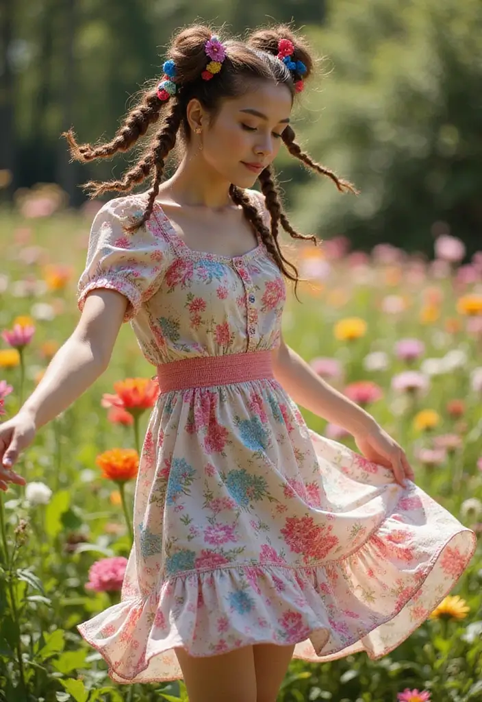 31 Hairstyles for Thin Hair Kids That Are Cute - 24. Whimsical Twists