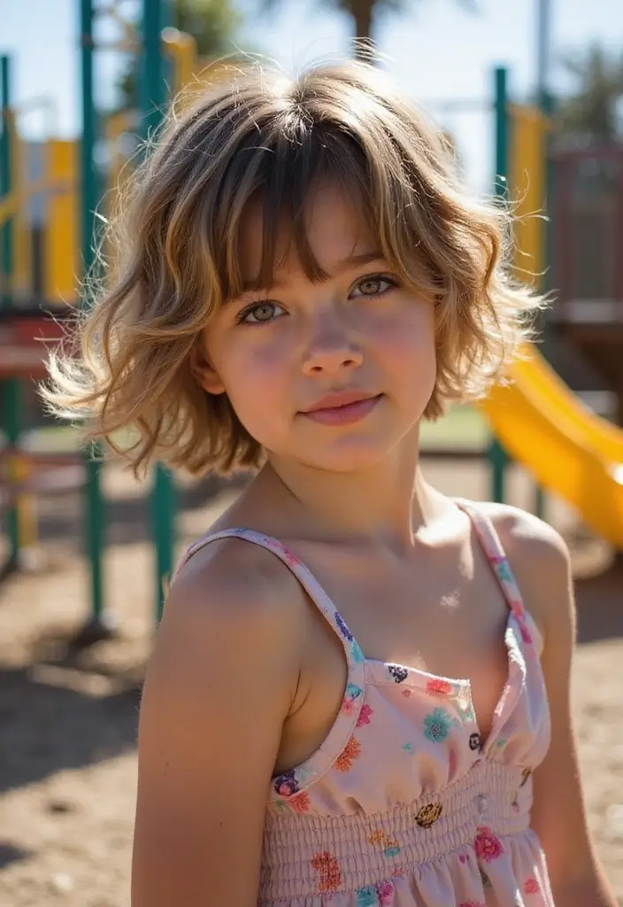 31 Hairstyles for Thin Hair Kids That Are Cute - 29. Flirty Shag