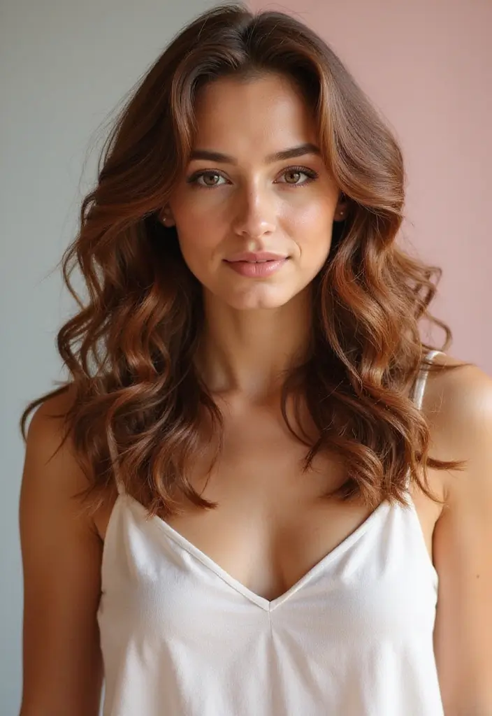 31 Mid Length Haircut Styles You’ll Want to Try - 12. Soft Curly Waves