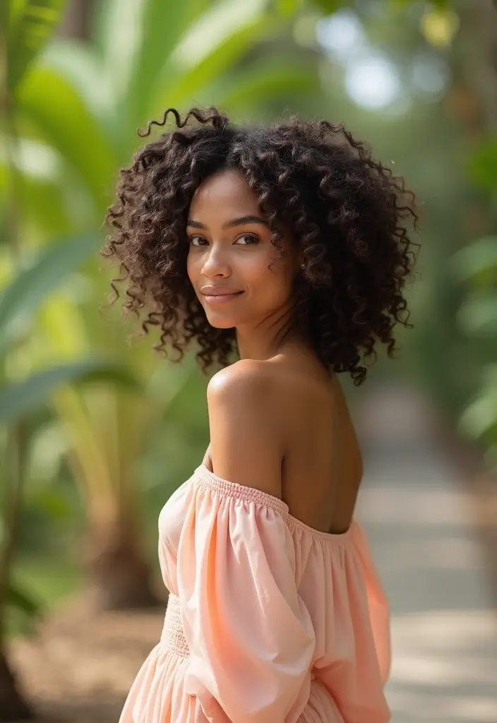 31 Mid Length Haircut Styles You’ll Want to Try - 18. Curly Hair with a Twist