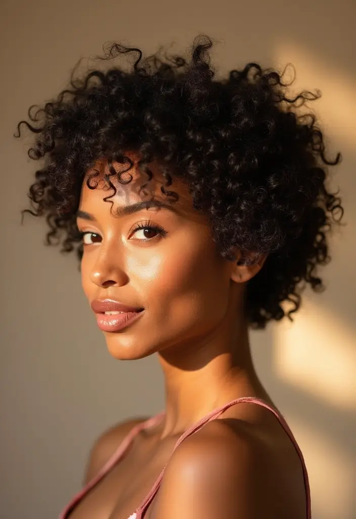 31 Mid Length Haircut Styles You’ll Want to Try - 28. Curly Tapered Cut