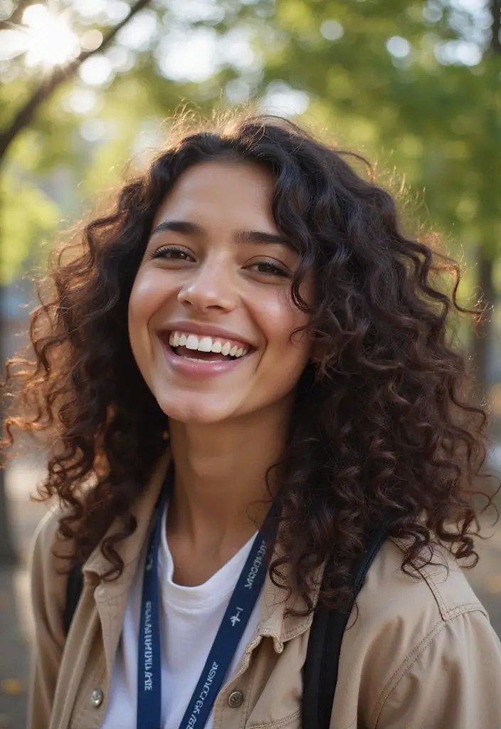 31 School-Friendly Hairstyles for Medium Length Hair - 10. Curly Ends