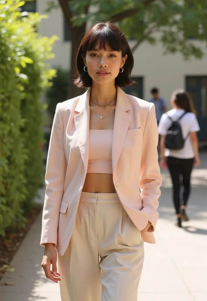 31 School-Friendly Hairstyles for Medium Length Hair - 22. Tucked Under Bob