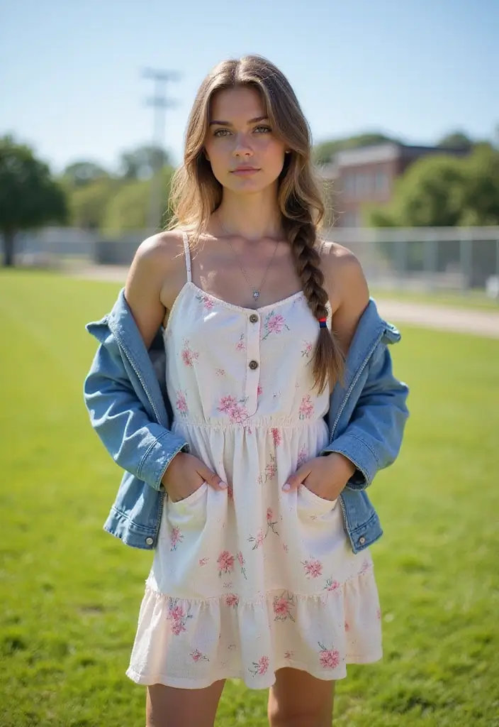 31 School-Friendly Hairstyles for Medium Length Hair - 23. Twisted Low Braid