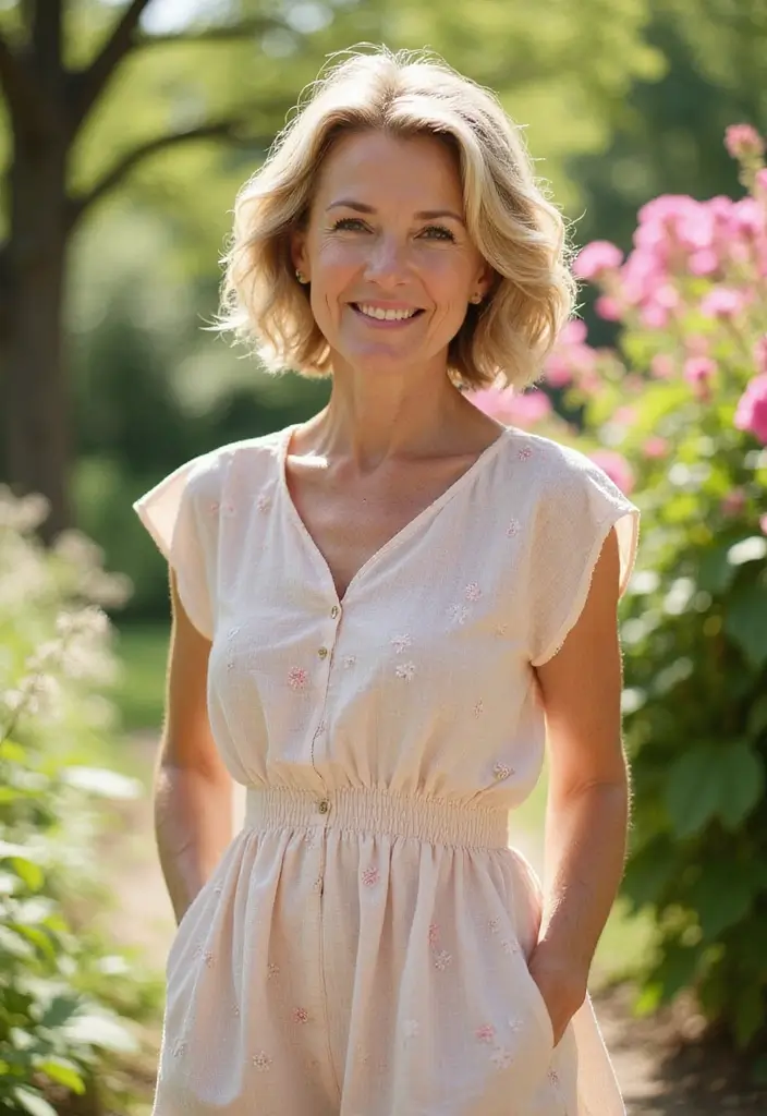 31 Short Choppy Hairstyles for Over 60 That Impress - 11. Wavy Short Bob