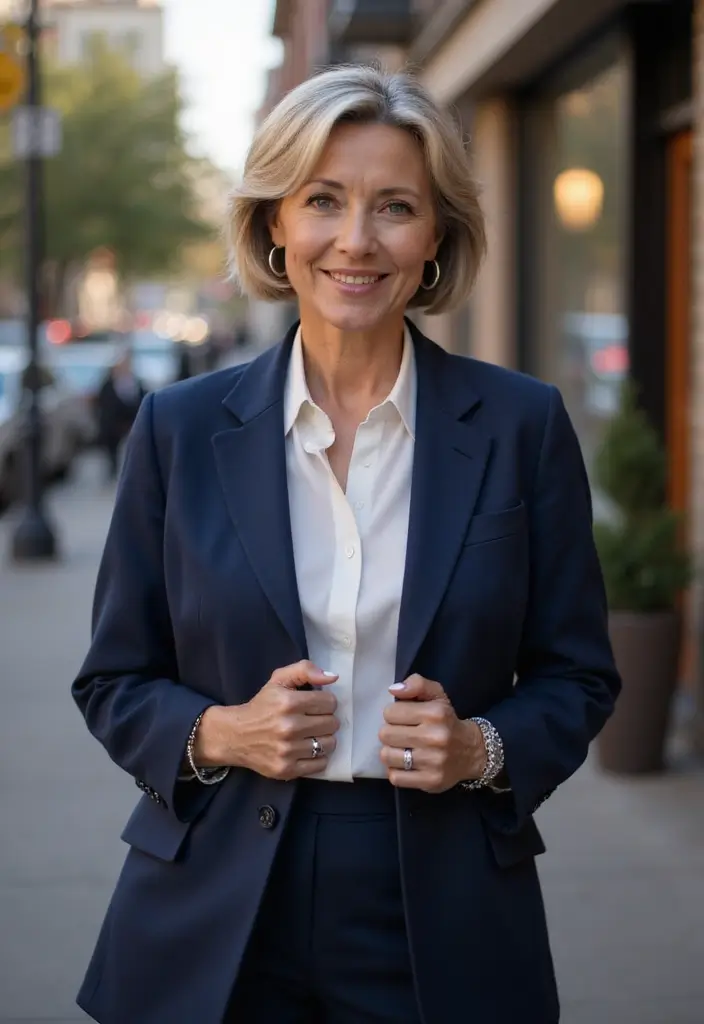 31 Short Choppy Hairstyles for Over 60 That Impress - 16. Elegant Short Cut with Volume