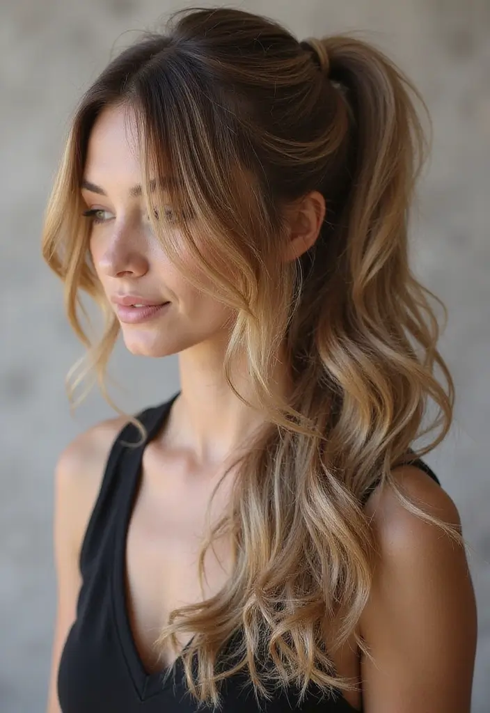 32 Haircuts for Long Hair That Add Movement - 18. Layered Ponytail