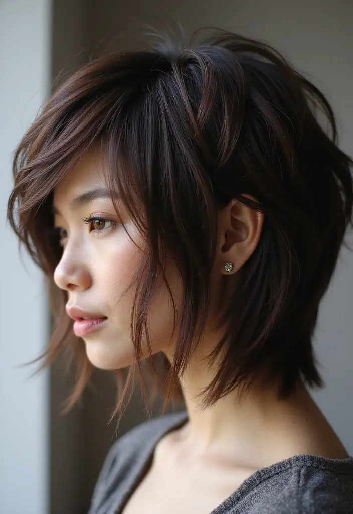 32 Haircuts for Long Hair That Add Movement - 26. Layered Pixie Cut with Long Hair