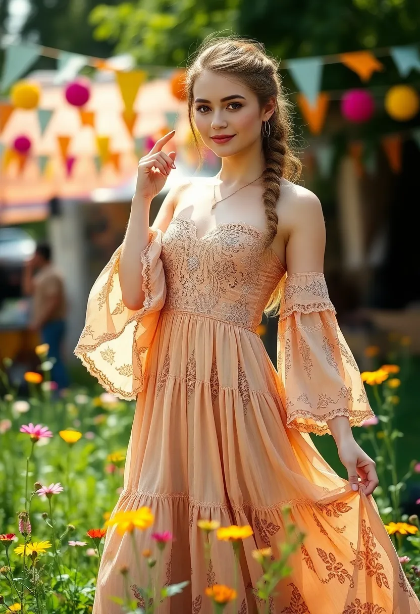 32 Hairstyles for Thick Hair That Keep You Cool and Stylish - 17. Bohemian Half-Up Twist