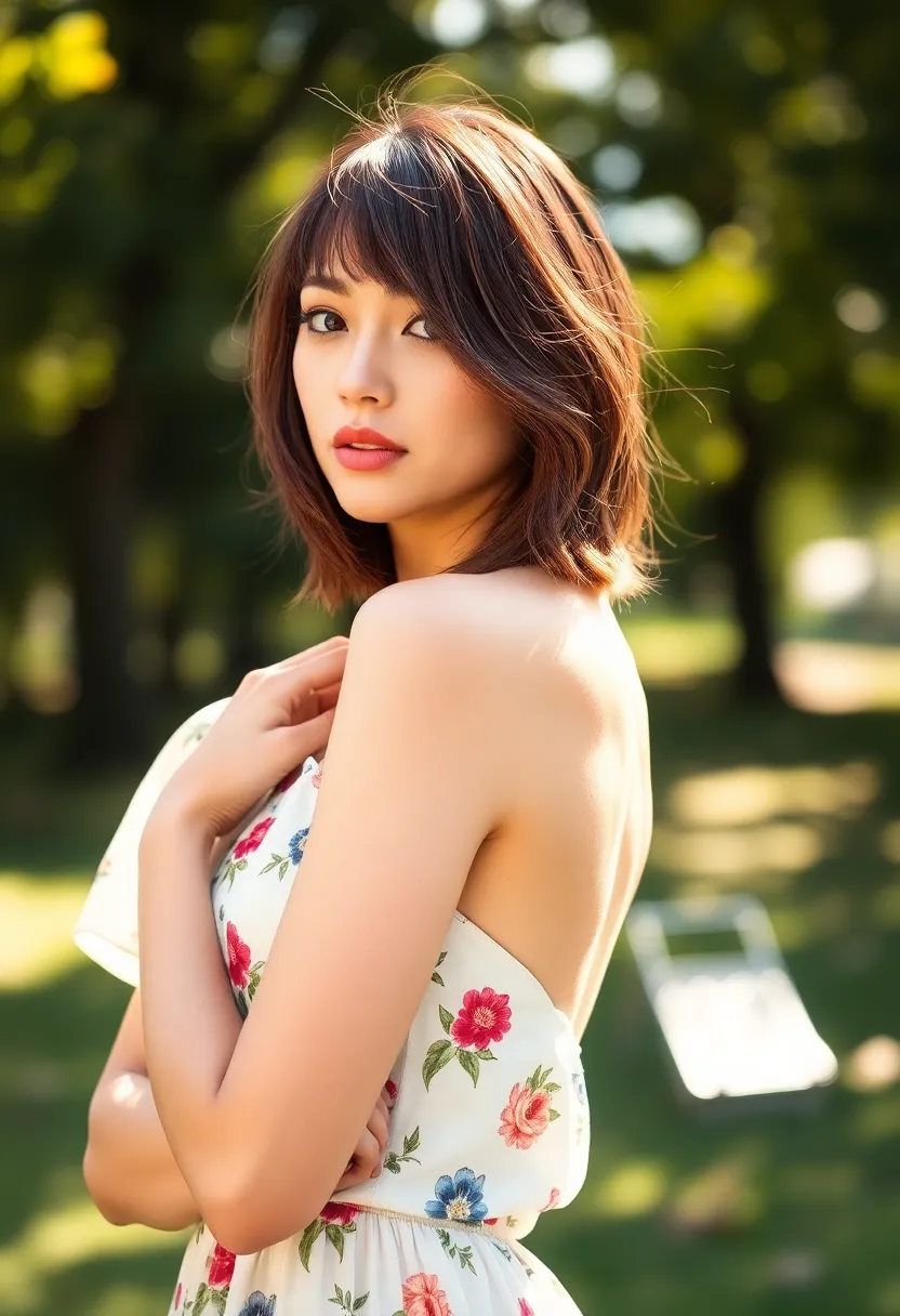 32 Hairstyles for Thick Hair That Keep You Cool and Stylish - 28. Layered Side-Swept Bangs