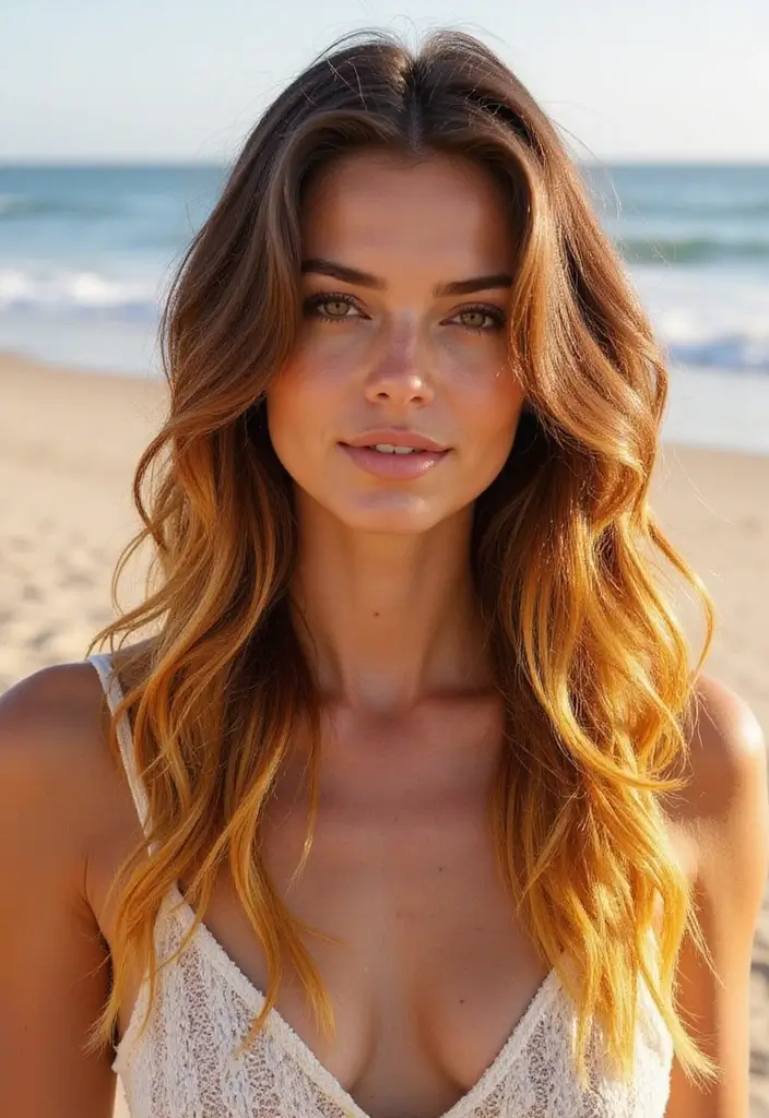 32 Hairstyles for Thick Hair That Keep You Cool and Stylish - 30. Ombre Hair Color