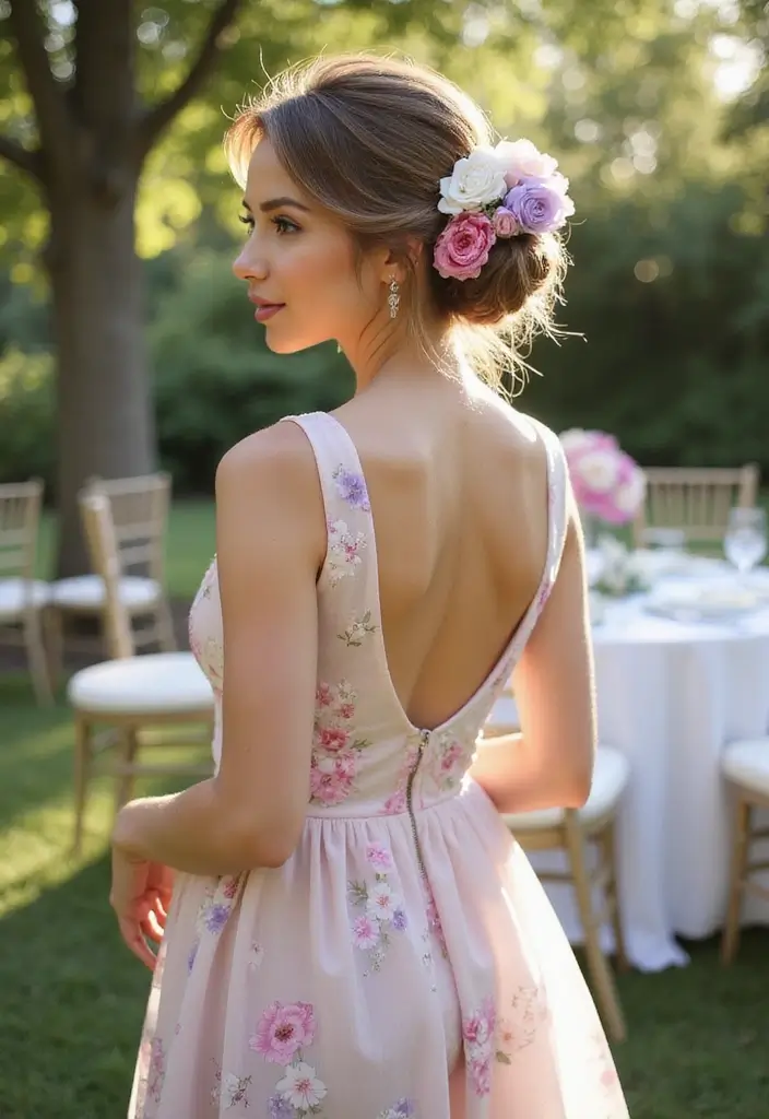 32 Trendy Hairstyles Bun Styles for Every Occasion - 11. Floral Bun