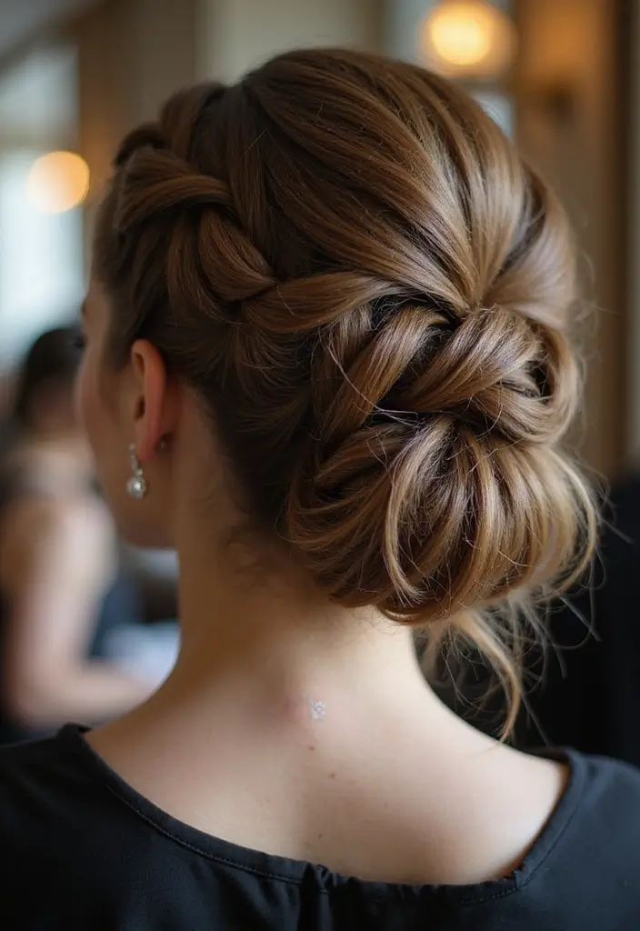 32 Trendy Hairstyles Bun Styles for Every Occasion - 18. S Braided Bun