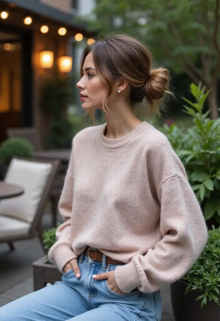 32 Trendy Hairstyles Bun Styles for Every Occasion - 20. Messy Low Bun
