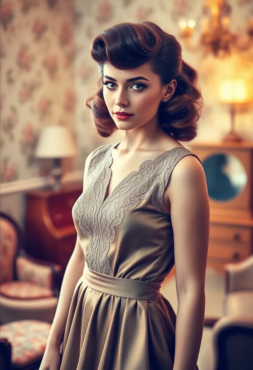 33 Beautiful Vintage-Inspired Wavy Hairstyles to Try - 11. Vintage Bouffant with Waves