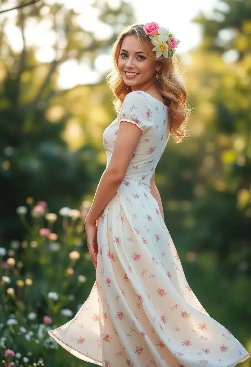 33 Beautiful Vintage-Inspired Wavy Hairstyles to Try - 17. Vintage Floral Waves