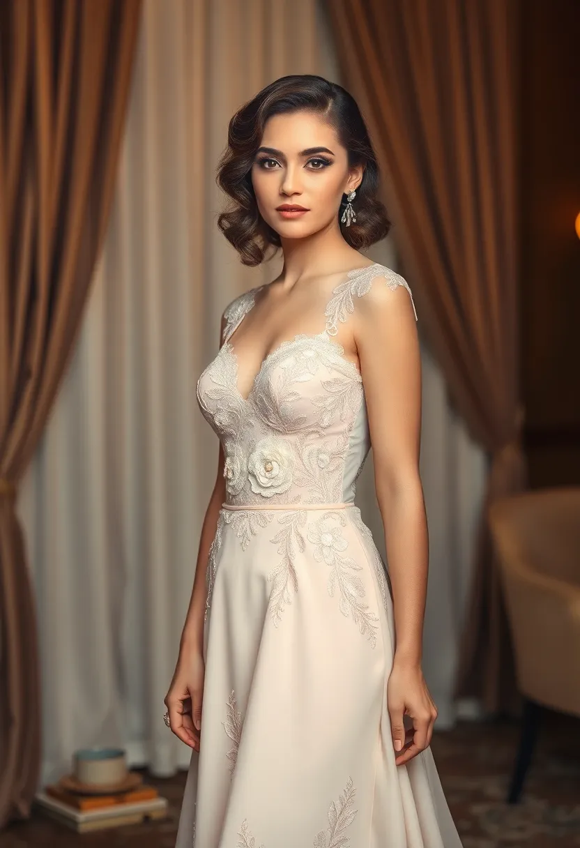 33 Beautiful Vintage-Inspired Wavy Hairstyles to Try - 22. Vintage Twist with Cascading Waves