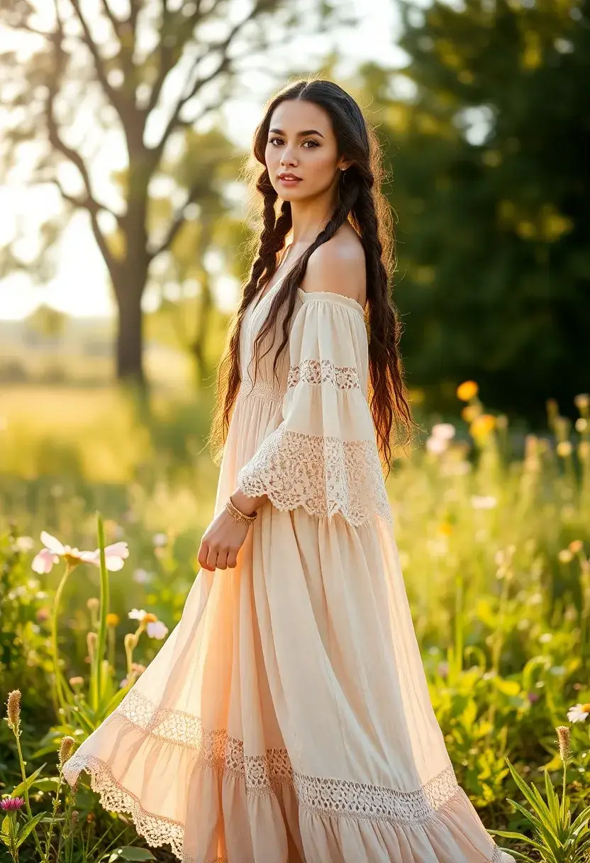 33 Beautiful Vintage-Inspired Wavy Hairstyles to Try - 6. Bohemian Braids with Waves