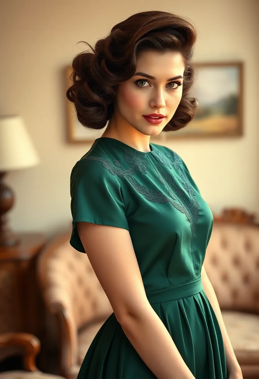 33 Beautiful Vintage-Inspired Wavy Hairstyles to Try - 8. Vintage Roll with Waves