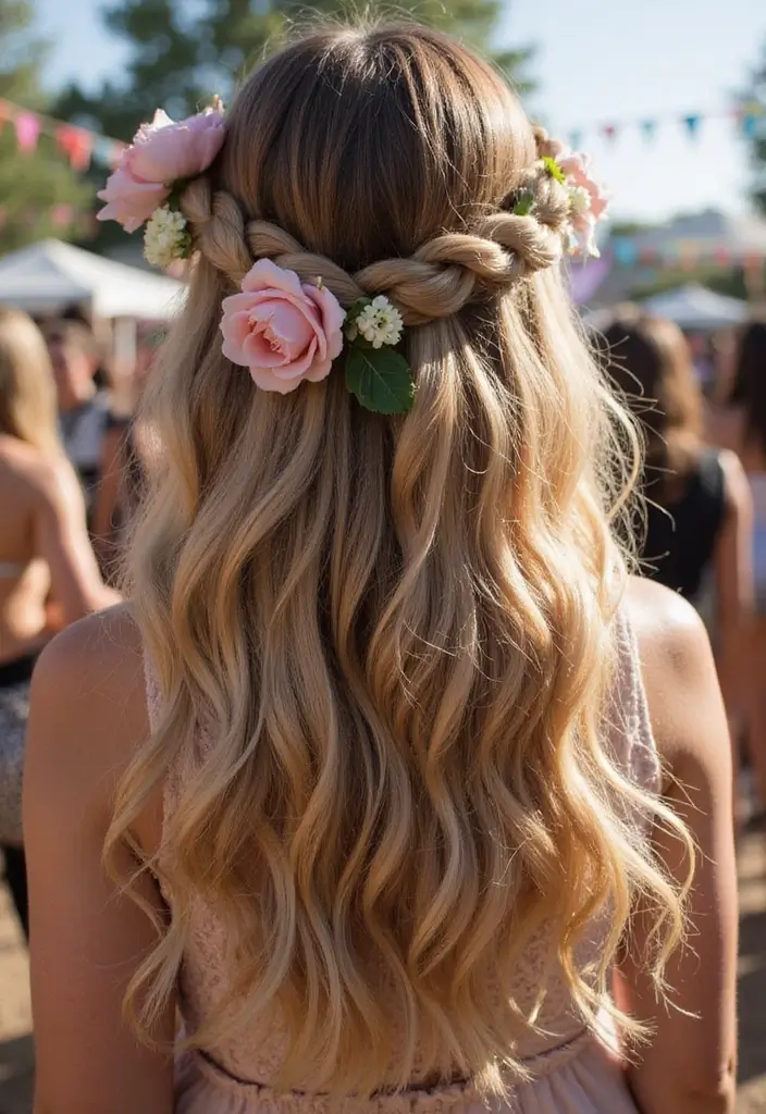 33 Hair Styles Half Up Half Down for Versatile Looks - 3. Twisted Half Up Style