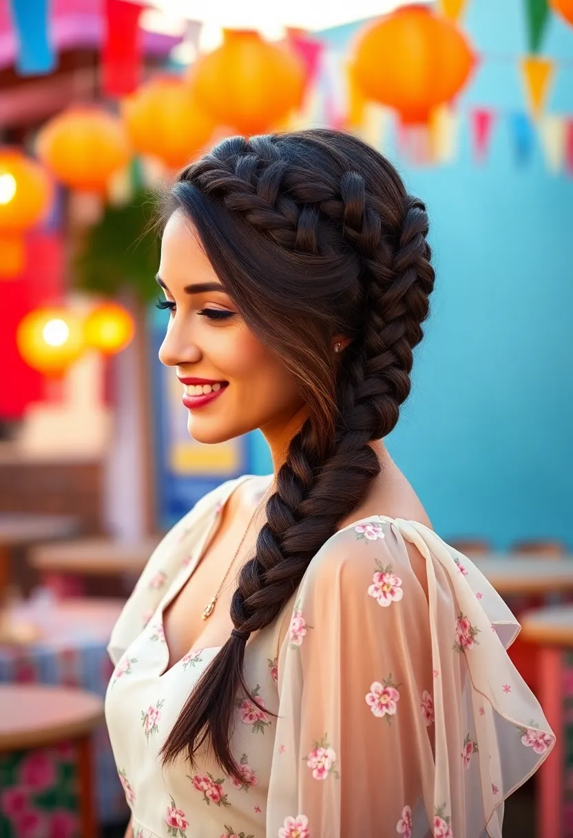33 Hair Styles Half Up Half Down for Versatile Looks - 33. Half Up Infinity Braid