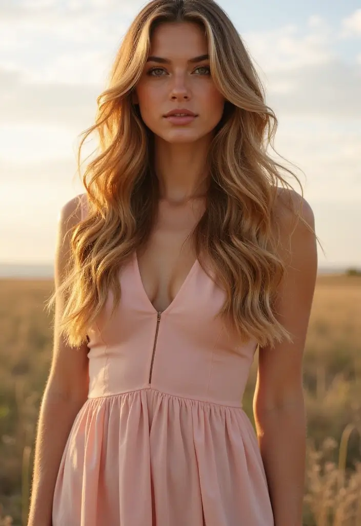33 Hair Styles Long Hair Looks That Impress - 11. Layered Waves with Feathered Ends