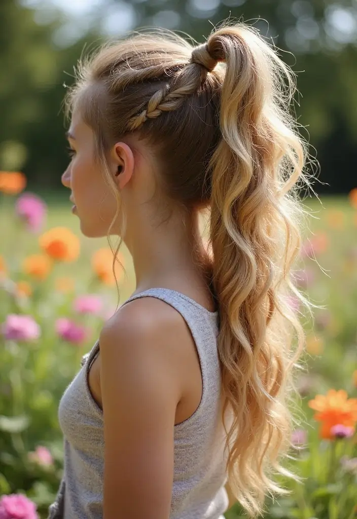 33 Hair Styles Long Hair Looks That Impress - 12. Twisted Ponytail
